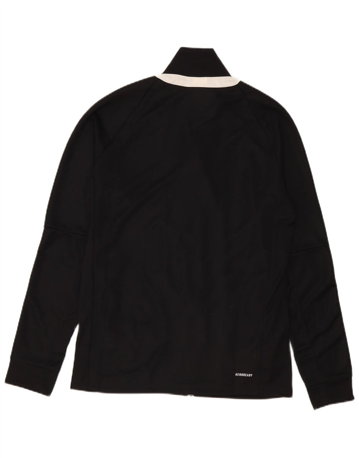 Adidas Mens Aeroready Tracksuit Top Jacket Médio Preto Poliéster