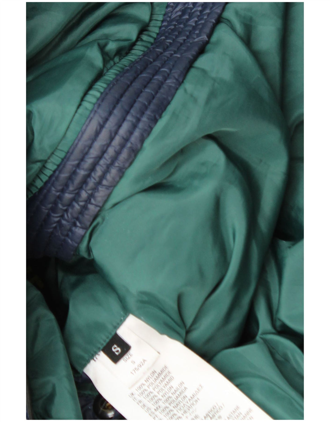 Jaqueta acolchoada masculina Diesel UK 36 pequena azul marinho nylon