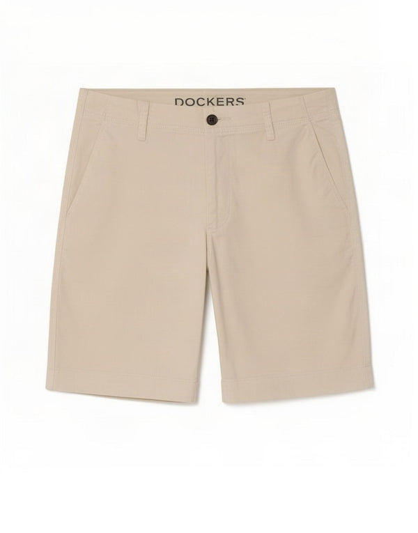 Dockers Mens Chino Shorts Médio W30 Algodão Branco