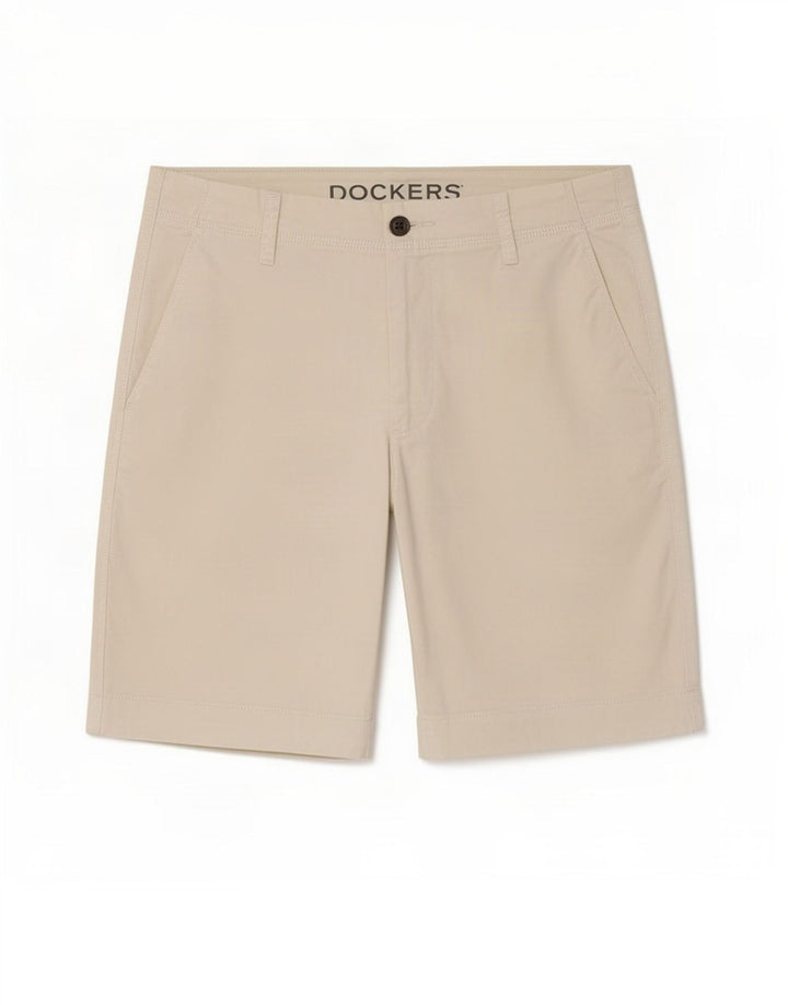 Dockers Mens Chino Shorts Médio W30 Algodão Branco