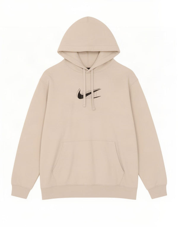 Nike masculino gráfico moletom com capuz XL bege algodão