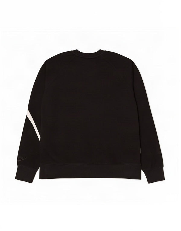 Nike masculino gráfico moletom jumper médio algodão preto