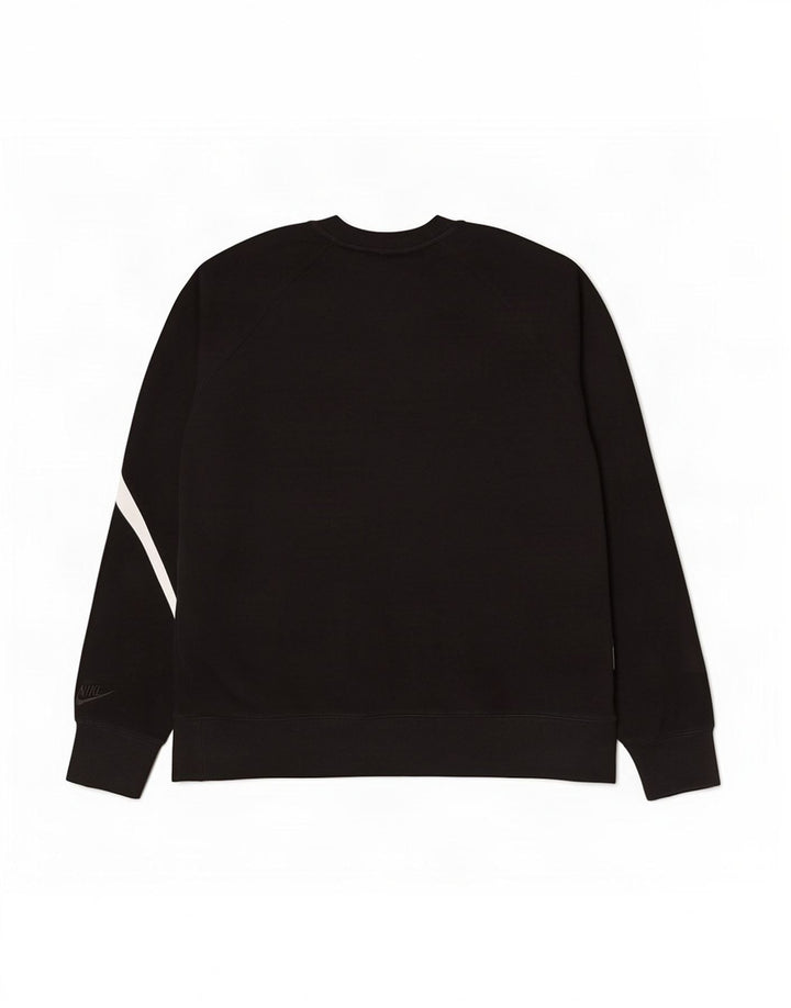 Nike masculino gráfico moletom jumper médio algodão preto