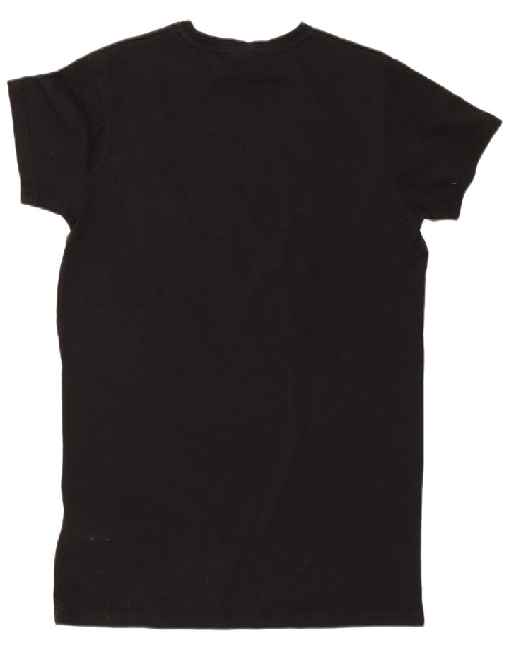 Camiseta masculina ELLESSE top pequeno algodão preto