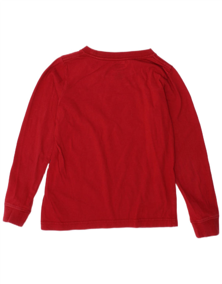 LEVI'S Girls Graphic Top manga comprida 4-5 anos vermelho