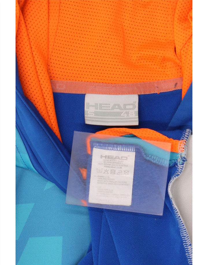 HEAD Mens Gráfico Hoodie Jumper IT 48 Poliéster Azul Pequeno