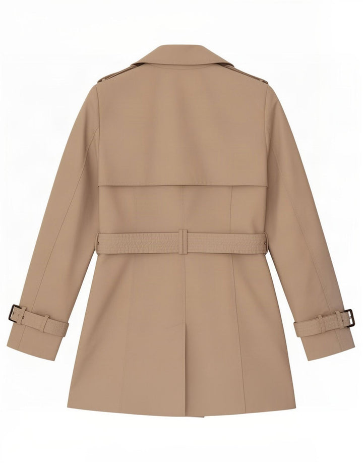 Zara Womens Trench Coat UK 10 Pequeno Bege