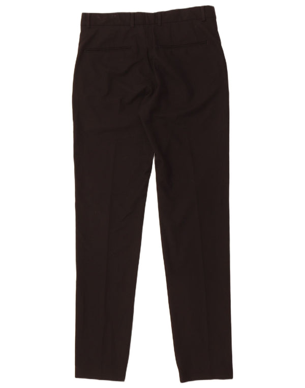 Zara Mens Slim Chino Calças EU 38 Pequeno W30 L33 Preto