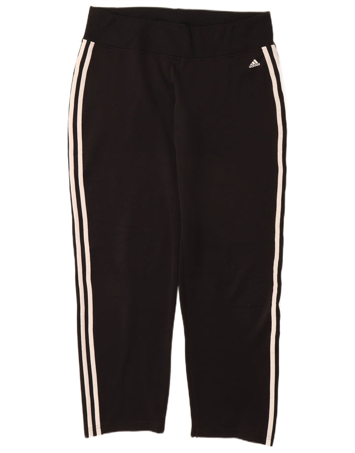 Calça de treino feminina ADIDAS UK 16 grande poliéster preto