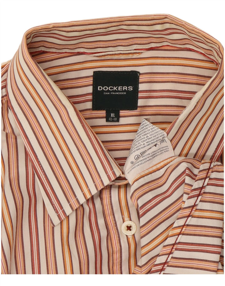 Camisa masculina Dockers tamanho 46/48 XL listrada multicolorida