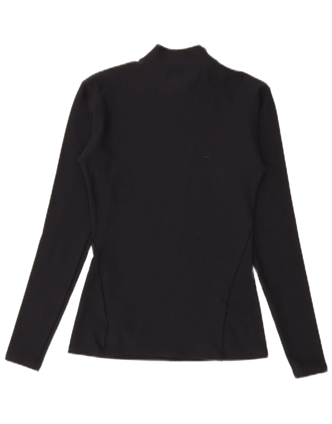 Under Armour Feminino Cold Gear Top Manga Longa Reino Unido 12 Médio Preto Nylon