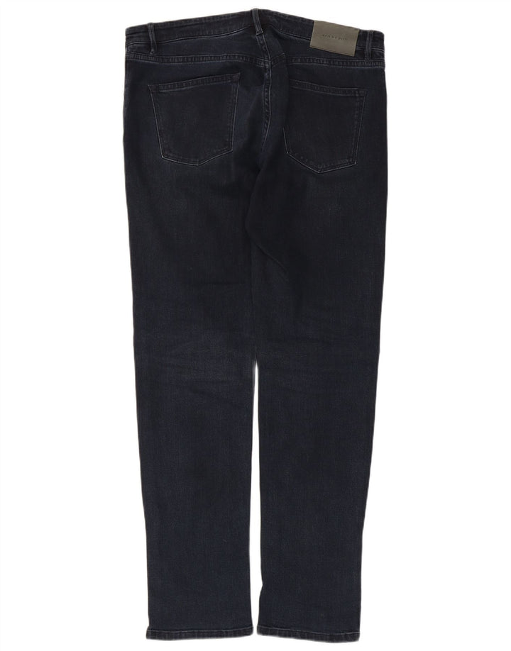 Massimo Dutti Mens Slim Jeans EU 40 Médio W31 L29 Azul Marinho Algodão