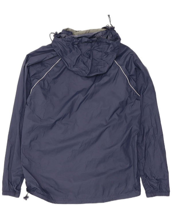Jaqueta de chuva masculina Mountain Warehouse com capuz e ajuste solto Reino Unido 34 XS azul marinho
