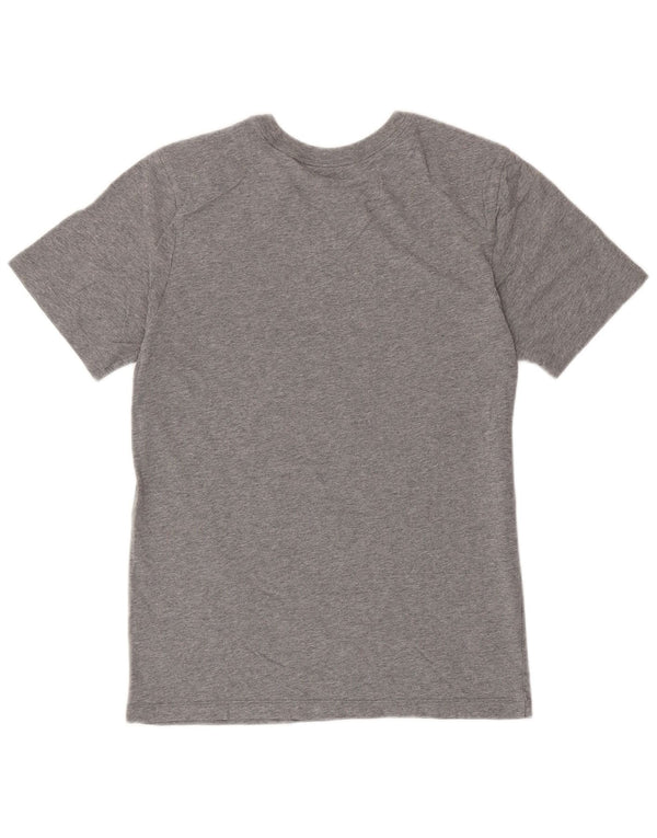 Camiseta Jordan masculina gráfica top pequeno algodão cinza