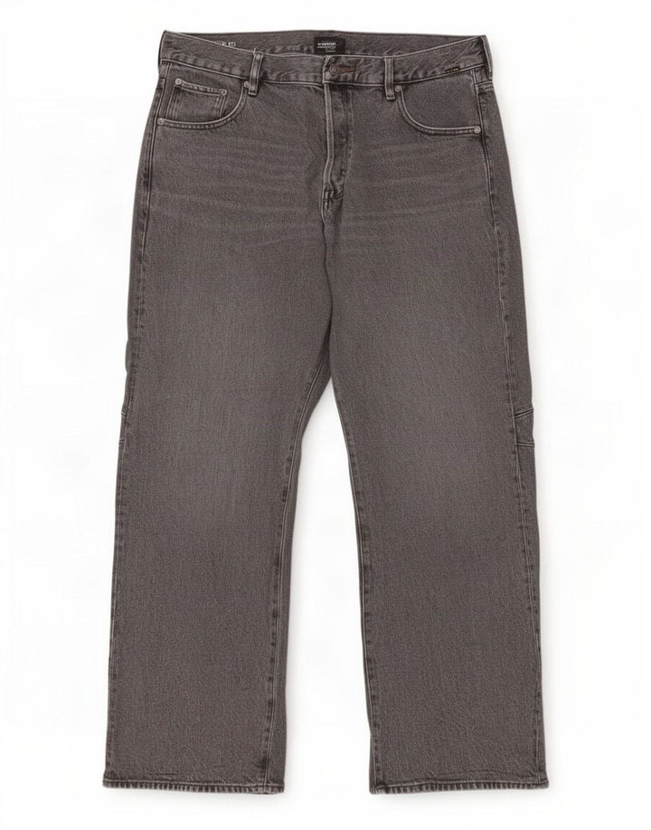 Jeans soltos masculinos G-Star W32 L32 algodão cinza