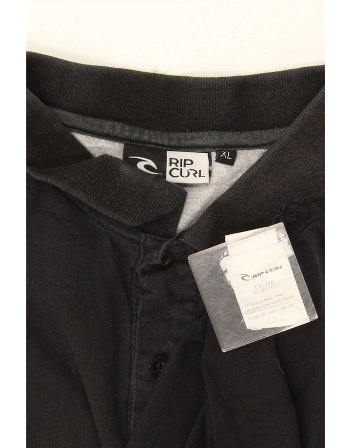 Camisa polo masculina Rip Curl XL algodão preto