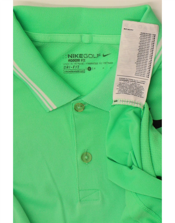 Camisa polo masculina Nike pequena verde poliéster esportiva