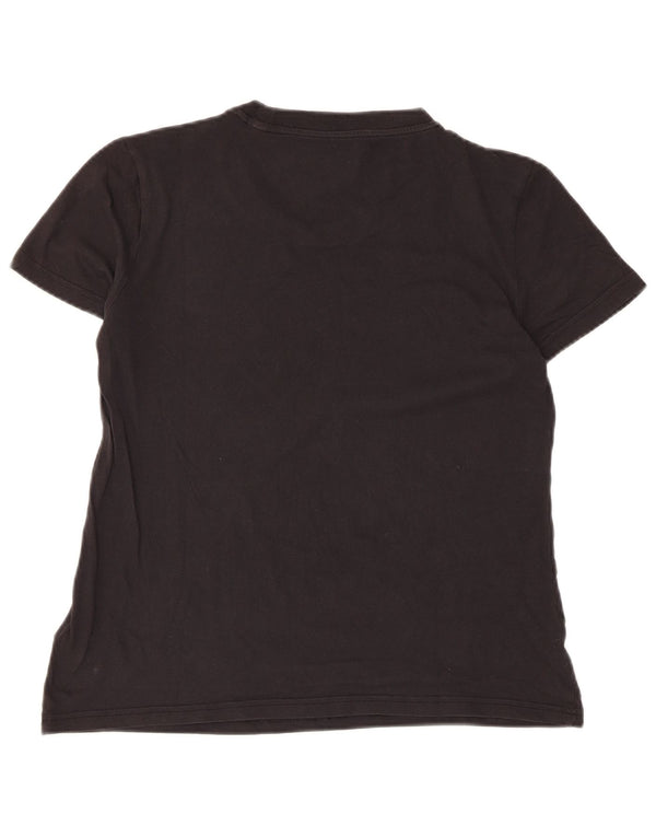 Camiseta feminina Adidas com estampa de manga curta Top UK 12 Médio Preto