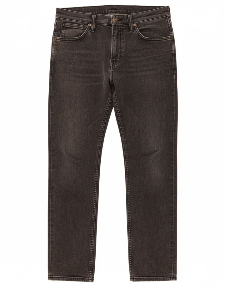 WRANGLER Masculino Bostin Slim Jeans W31 L30 Algodão Cinza