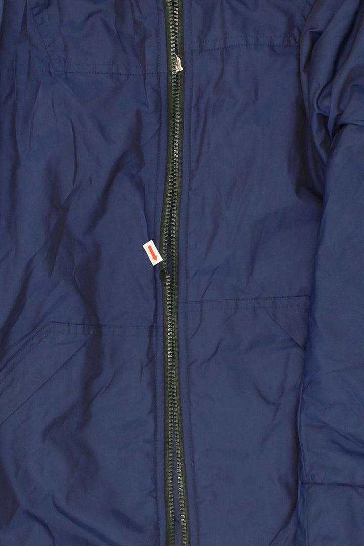 NEW PENNY Womens Loose Fit Hooded Padded Jacket IT 42 Medium Navy Blue | Vintage New Penny | Thrift | Second-Hand New Penny | Used Clothing | Messina Hembry 