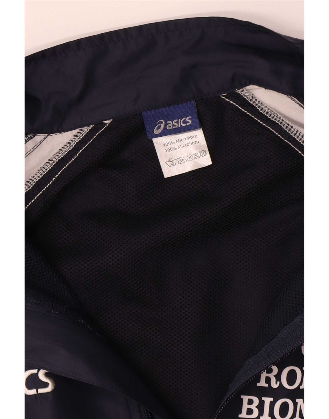 Jaqueta masculina Asics Graphic Tracksuit Top grande bloco colorido azul marinho