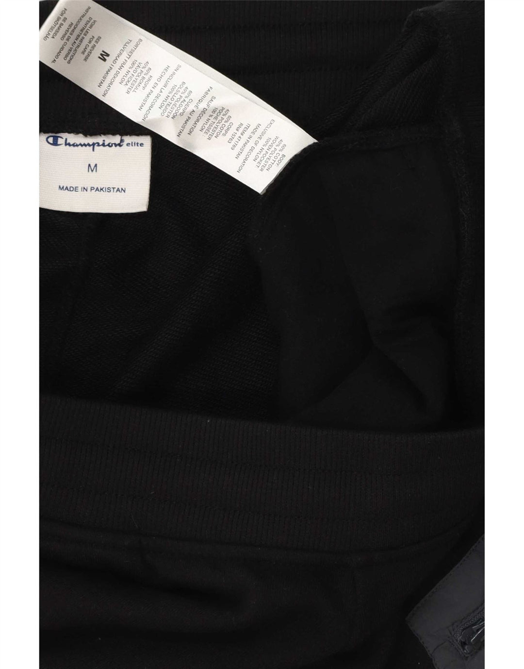Calça esportiva masculina Champion Cargo Joggers médio algodão preto