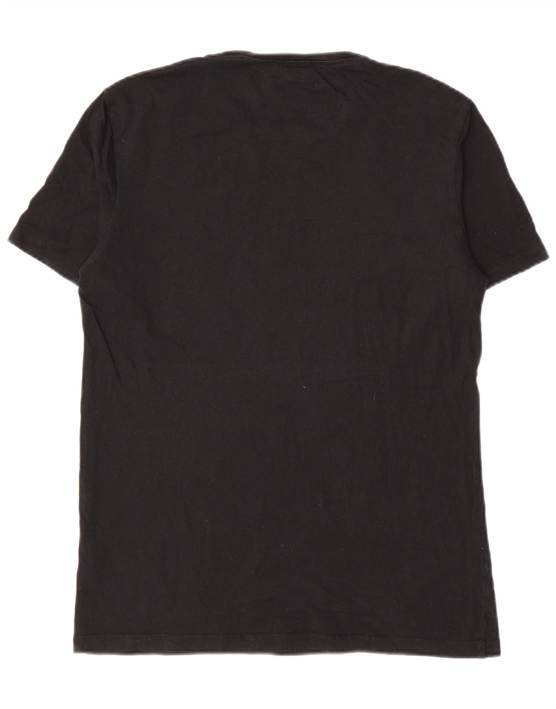 Cos Camiseta masculina regular top pequeno algodão preto