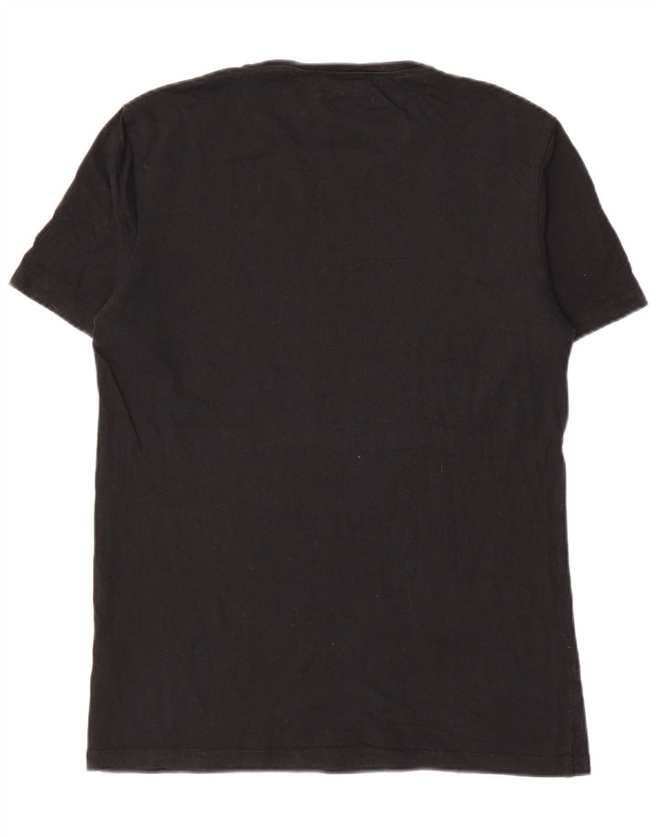 Cos Camiseta masculina regular top pequeno algodão preto