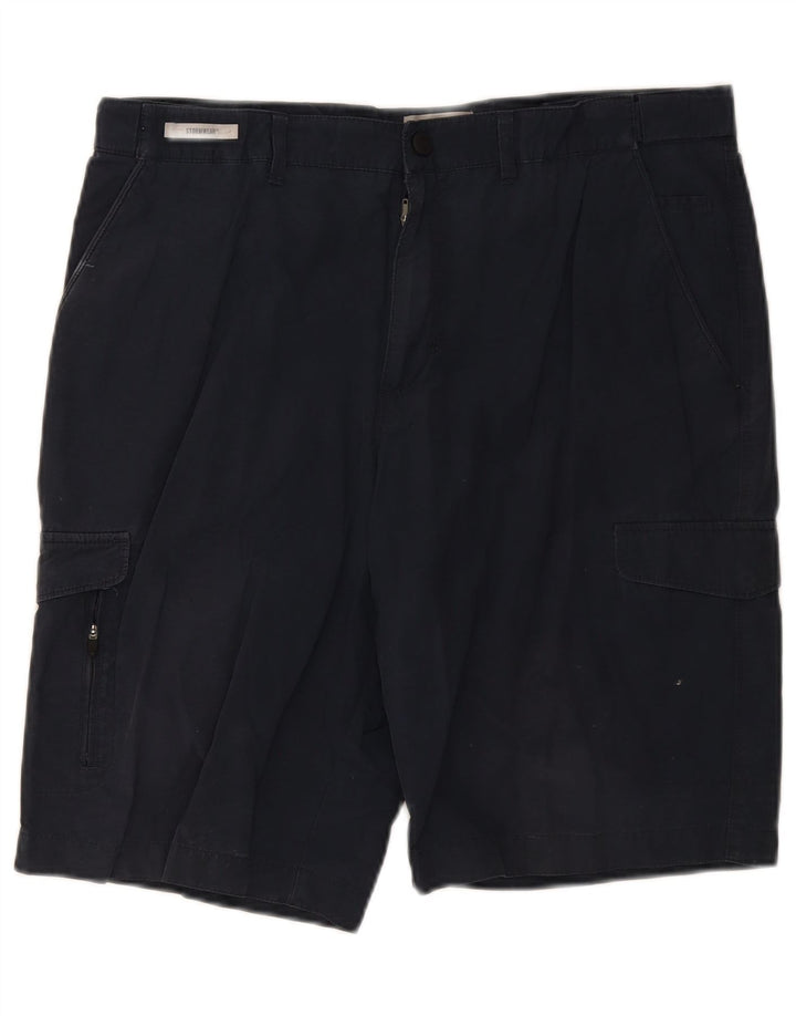 Shorts cargo masculino Marks & Spencer W36 grande azul marinho