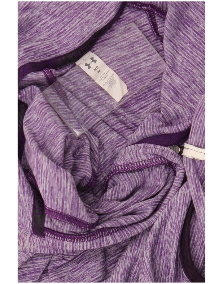 Under Armour feminino pulôver agasalho top UK 12 médio roxo manchado