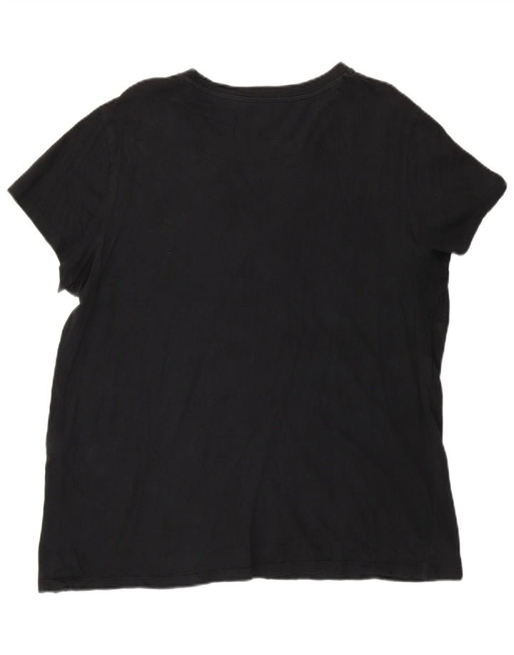 Camiseta feminina gráfica Levi's UK 16 grande preta