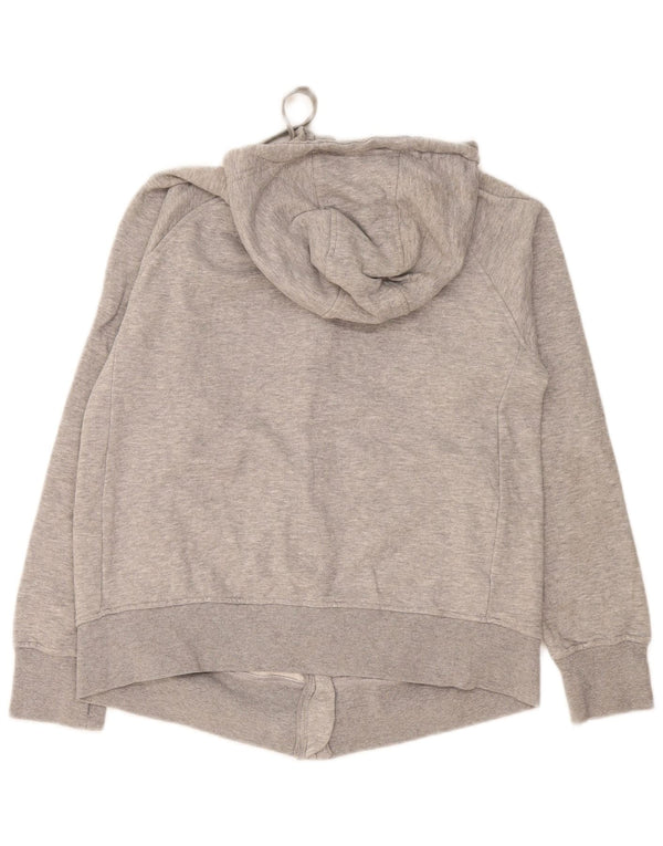 Suéter feminino com capuz e zíper Mountain Warehouse Reino Unido 12 cinza médio manchado