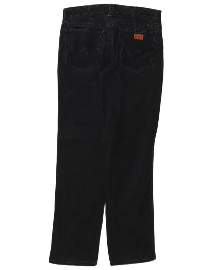 WRANGLER Calça feminina Texas Stretch reta casual W32 L32 preta