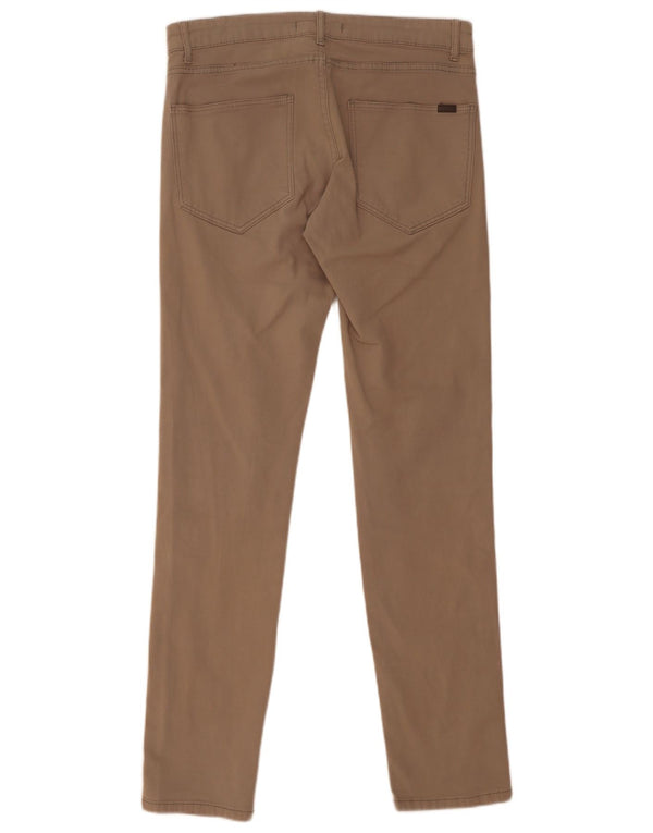 Zara Mens Slim Calça Casual EU 40 Médio W31 L32 Bege