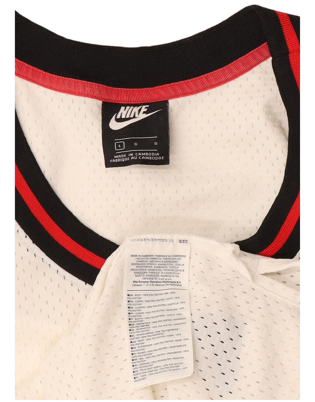 Nike Mens Graphic Vest Top Grande Poliéster Branco