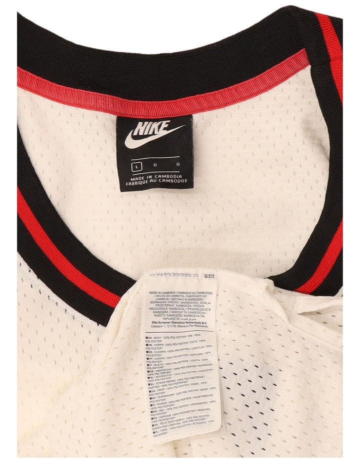 Nike Mens Graphic Vest Top Grande Poliéster Branco