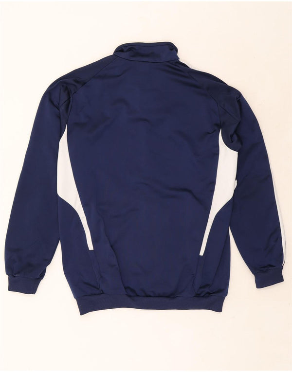 Adidas Mens Tracksuit Top Jacket UK 38/40 Médio Azul Marinho Poliéster