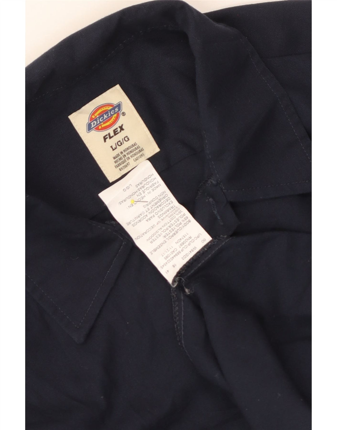 Camisa masculina Flex Dickies grande poliéster azul marinho