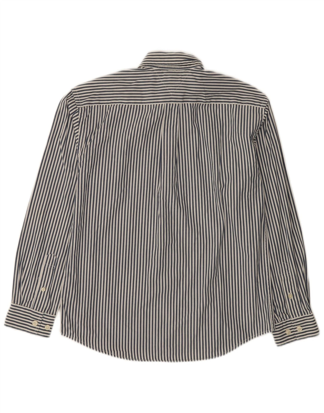 Camisa masculina Tommy Hilfiger 11-12 anos algodão listrado azul médio