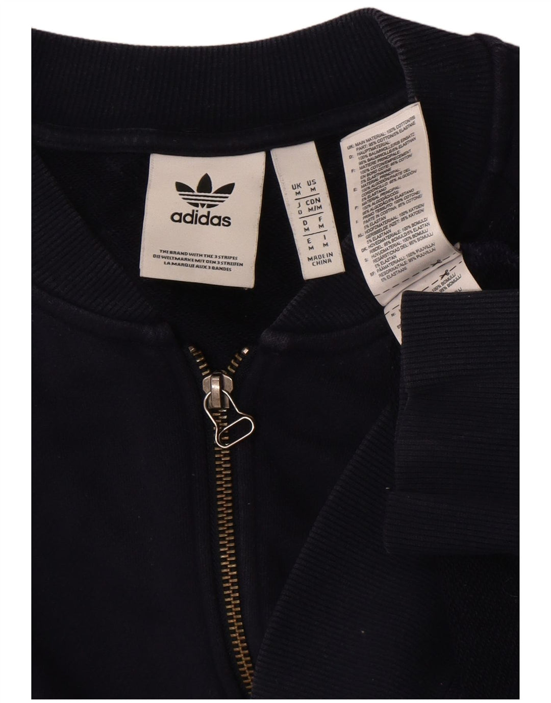 Adidas Mens Tracksuit Top Jacket Médio Azul Marinho