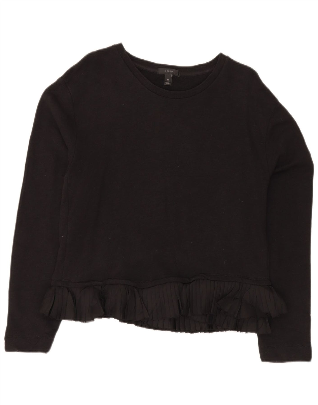Suéter feminino J. CREW UK 14 algodão preto médio