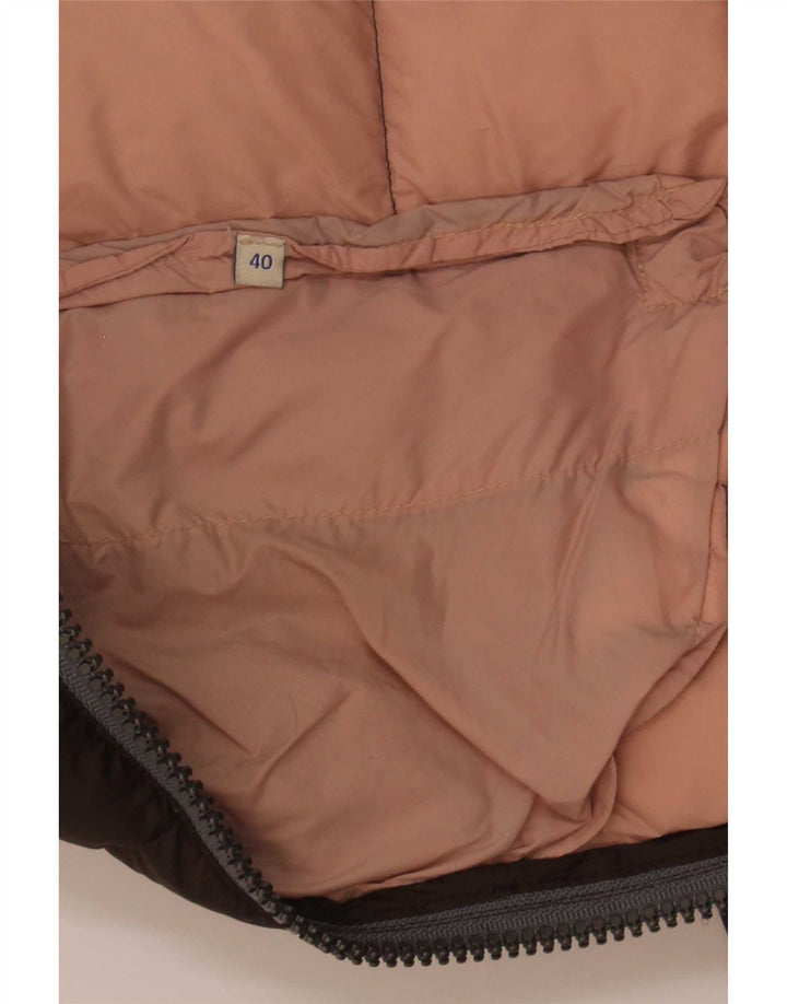 Casaco acolchoado com capuz feminino Colmar IT 40 XS marrom