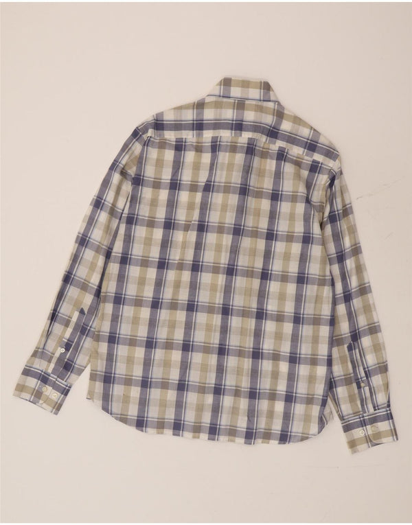 Camisa masculina Marks & Spencer Blue Harbor média de algodão xadrez multicolorido