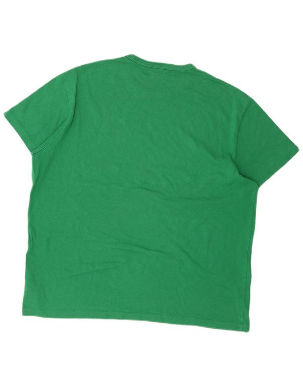 Polo Ralph Lauren Mens Classic Fit Camiseta Top XL Algodão Verde