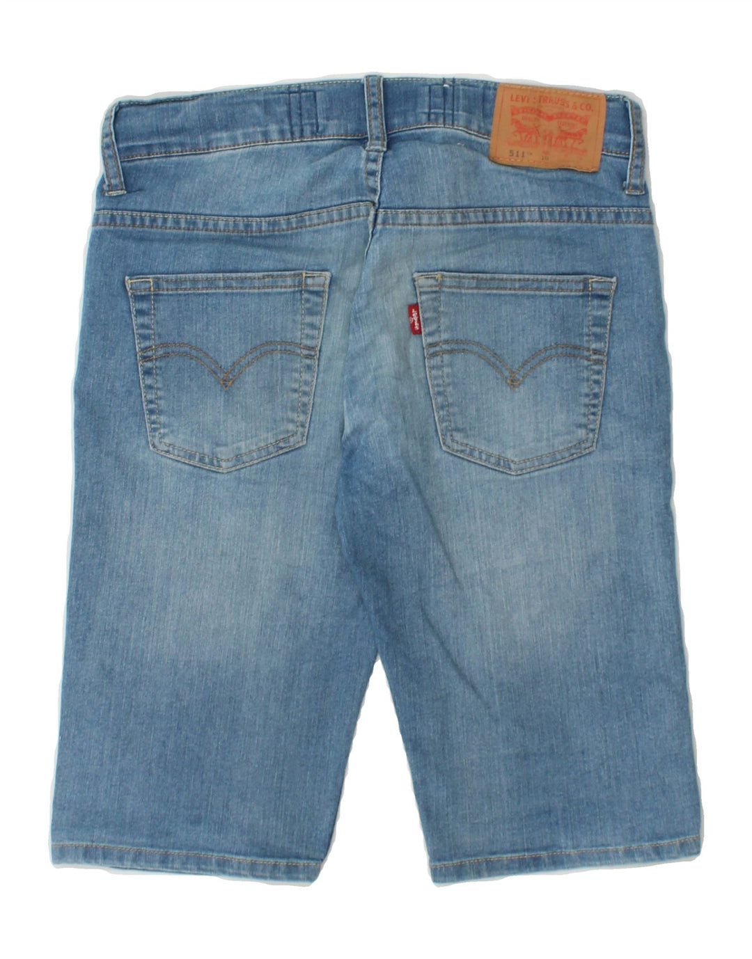 LEVI'S Boys 511 Denim Shorts 9-10 Years W28 Blue Cotton Vintage Levi's and Second-Hand Levi's from Messina Hembry 