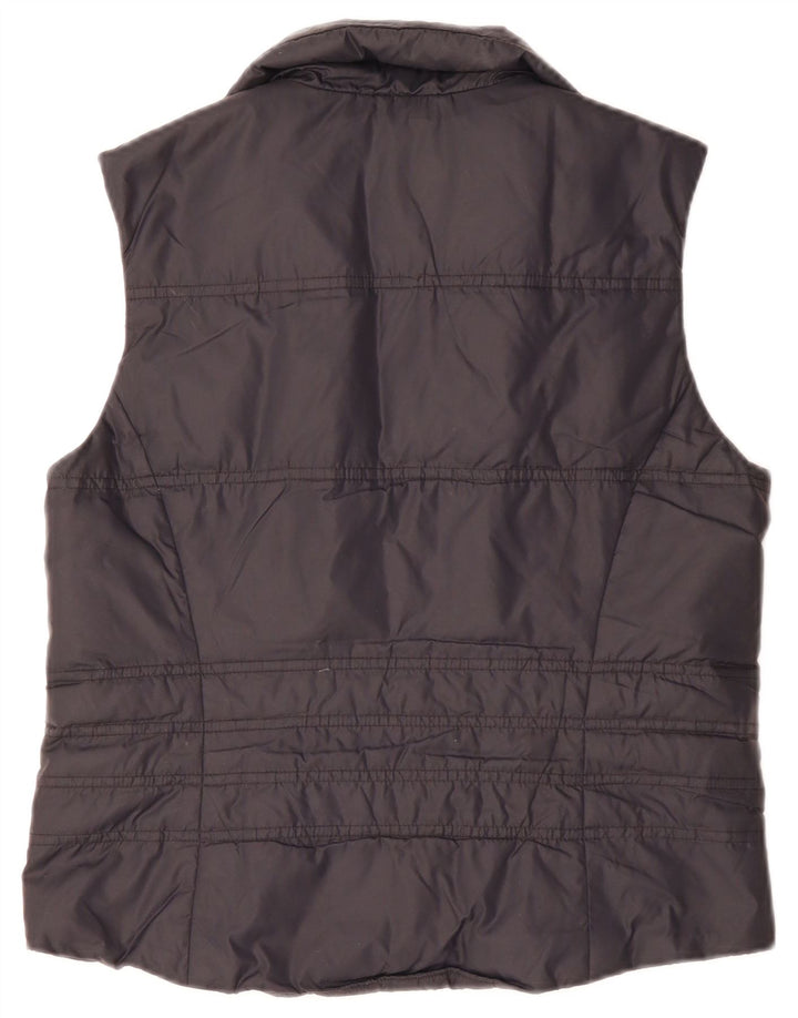 Colete acolchoado feminino Gas UK 14 poliéster azul marinho médio