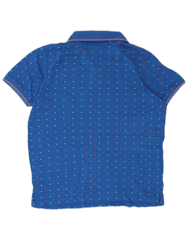 Camisa polo masculina Harmont & Blaine XL azul bolinhas algodão