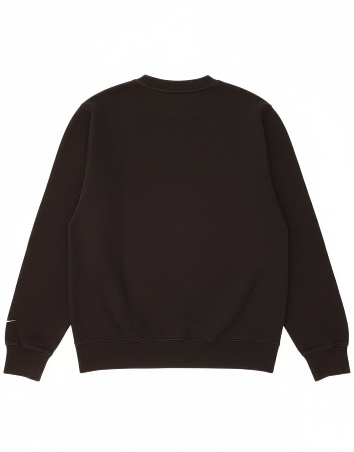 NIKE Mens Graphic Moletom Jumper Médio Algodão Preto