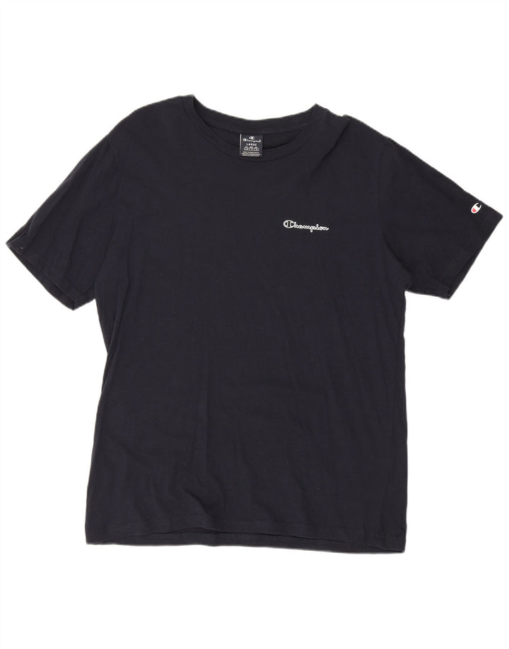 Camiseta masculina Champion grande algodão azul marinho