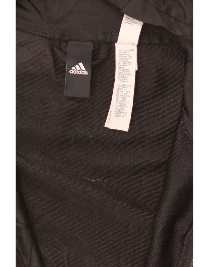ADIDAS Mens Tracksuit Top Jacket Médio Preto Poliéster